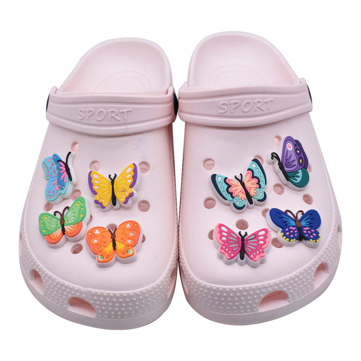 CF 69  Crocs Croc Butterfly Bunch  Decoration Silicon