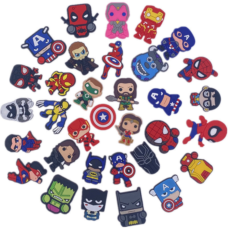 CF 77  Crocs Croc Charms Hero  Bunch  Decoration Silicon