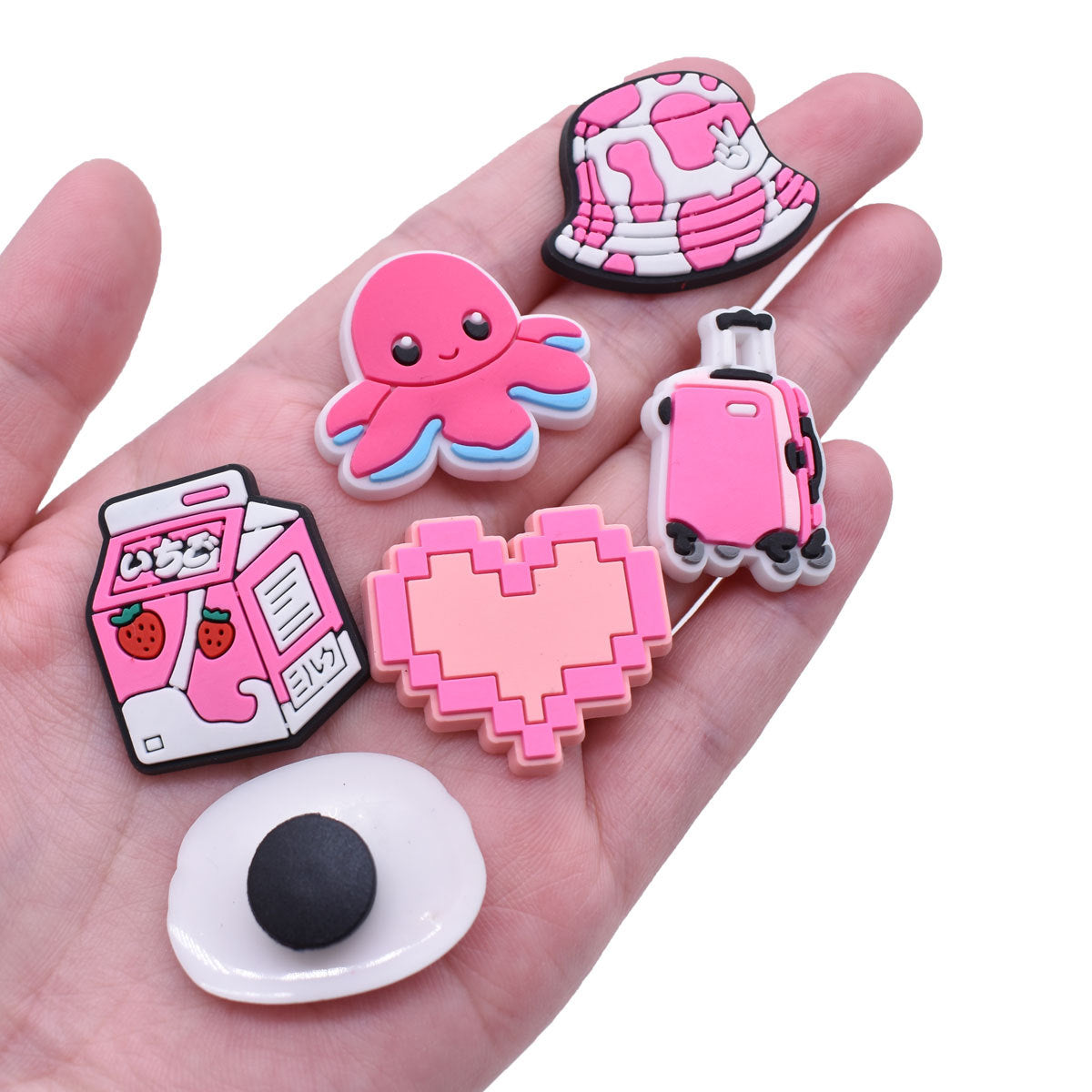 CF31  Crocs Croc Charms Pink Girls Decoration Silicon