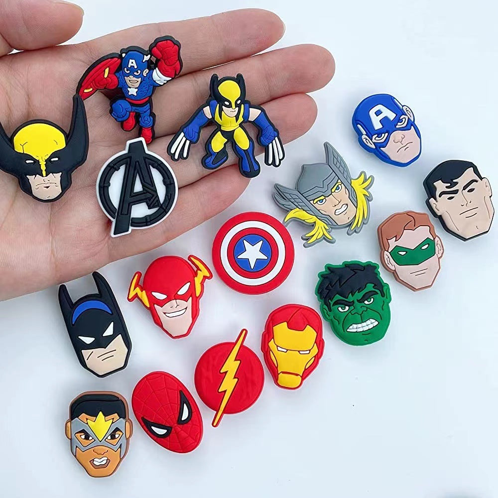 CF 78  Crocs Croc Charms Marvel Hero  Bunch  Decoration Silicon