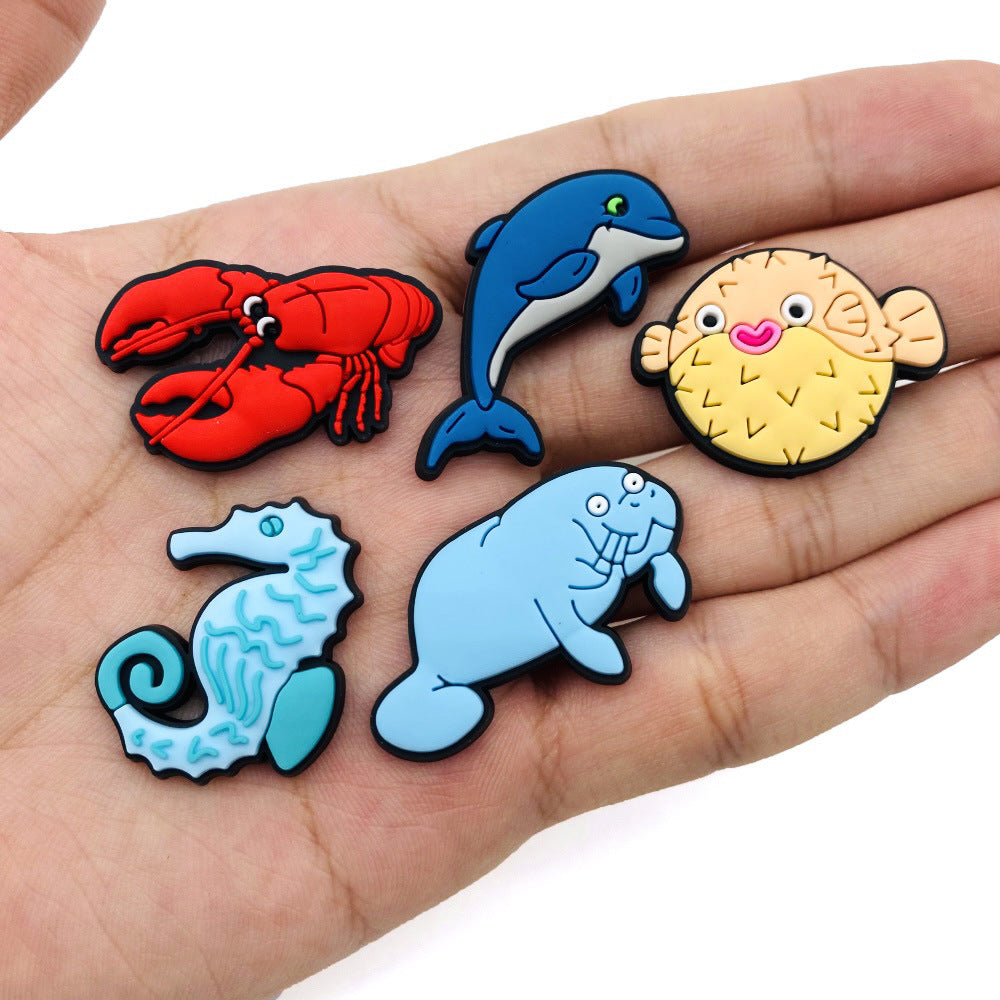 CF 104  Crocs Croc Charm Sea Fish Animal Decoration Silicon