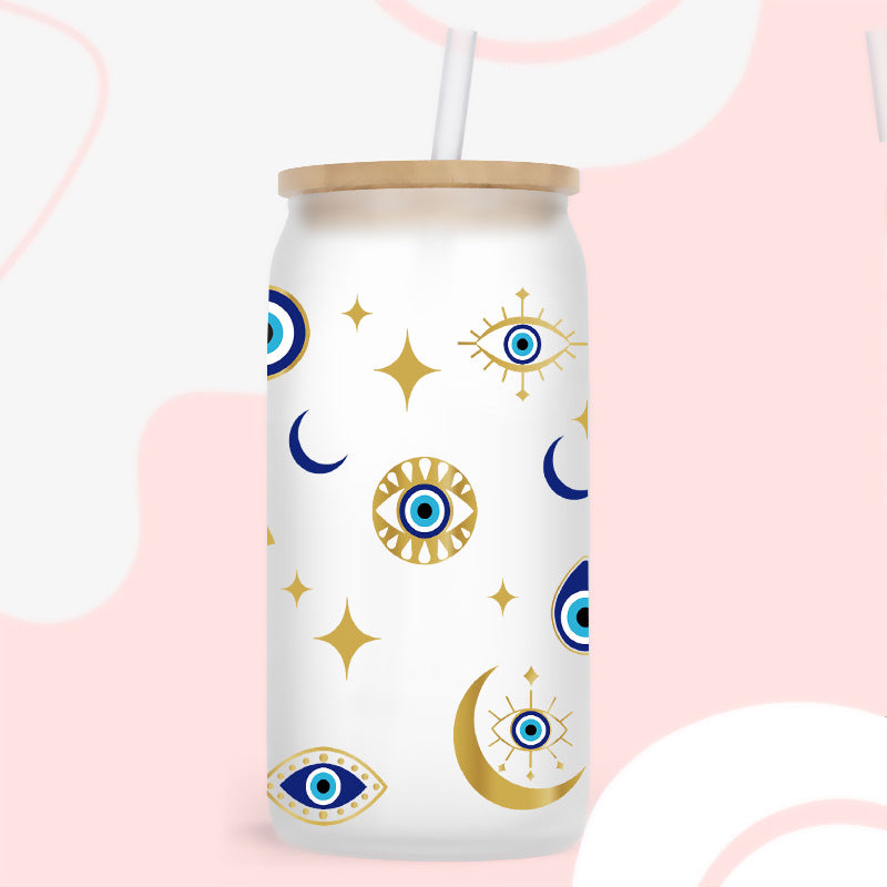 Evil Eye The Eye Of The Demon  16Oz   UV DTF Cup Wraps Transfer Stickers Tumblers