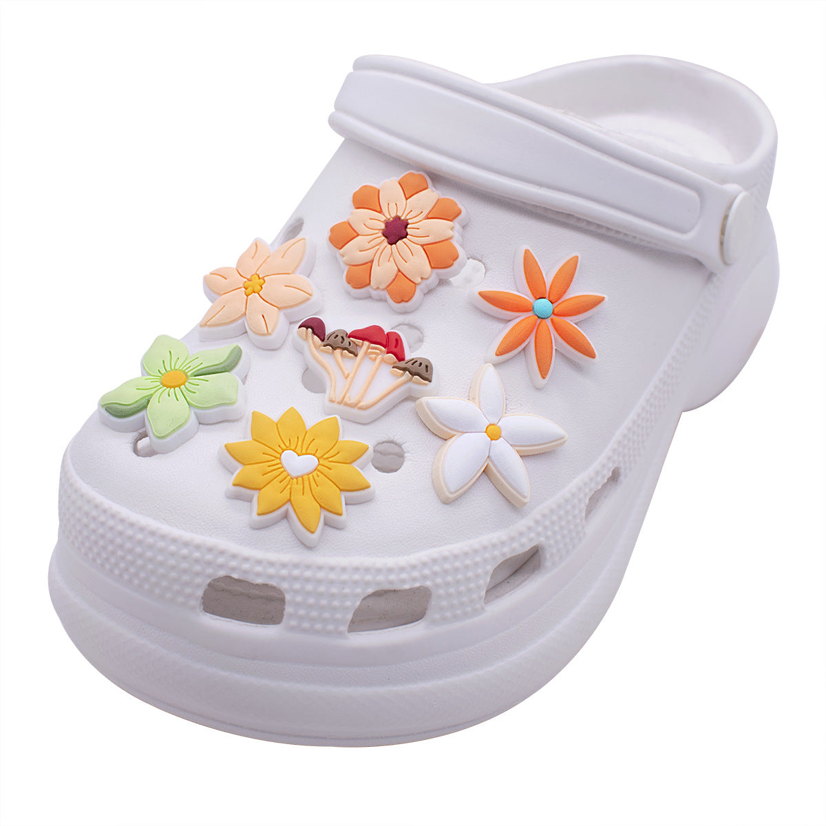 CF 118   Crocs Croc Flower Summer  Decoration Silicon