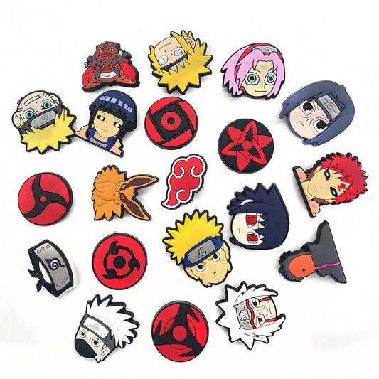 CF28  Crocs Croc Charms Cartoon  Naruto Decoration Silicon