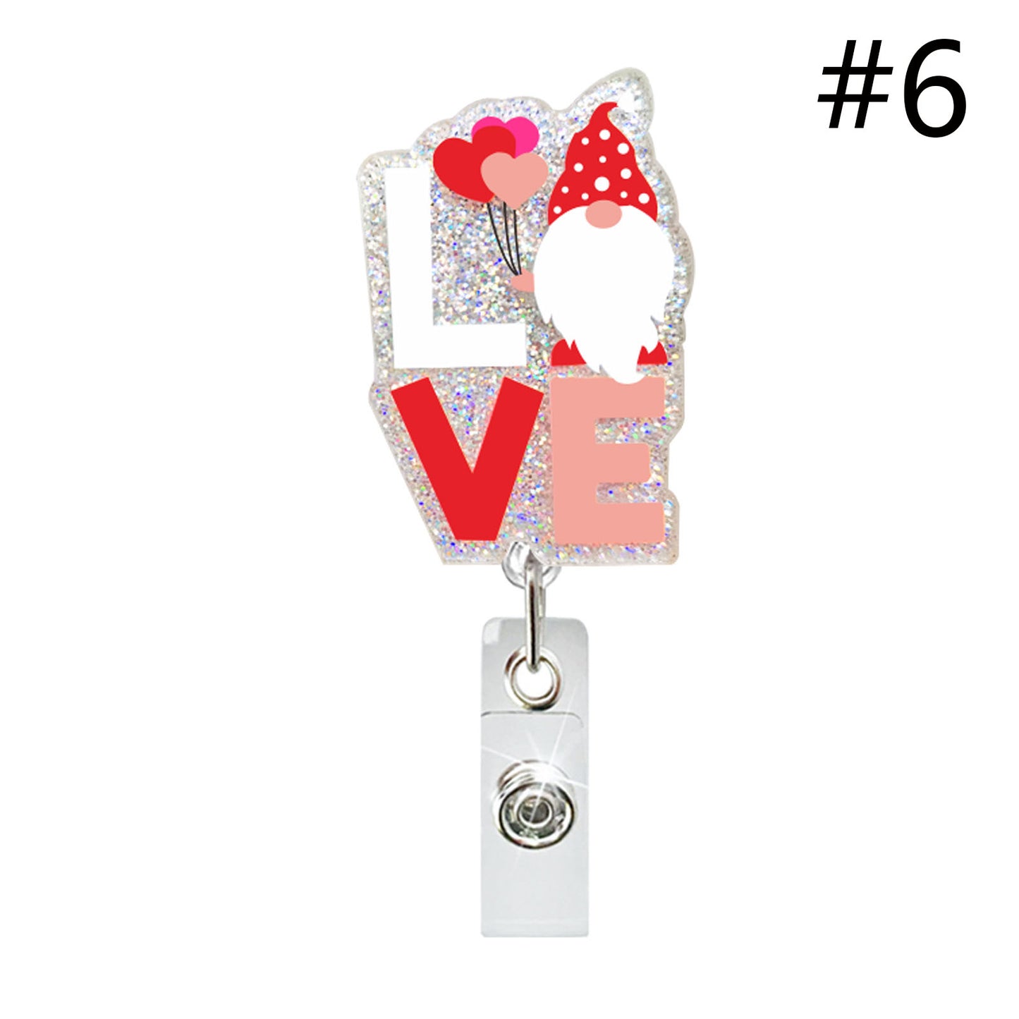 Badge Reel Badgereel Love Pink  B 08