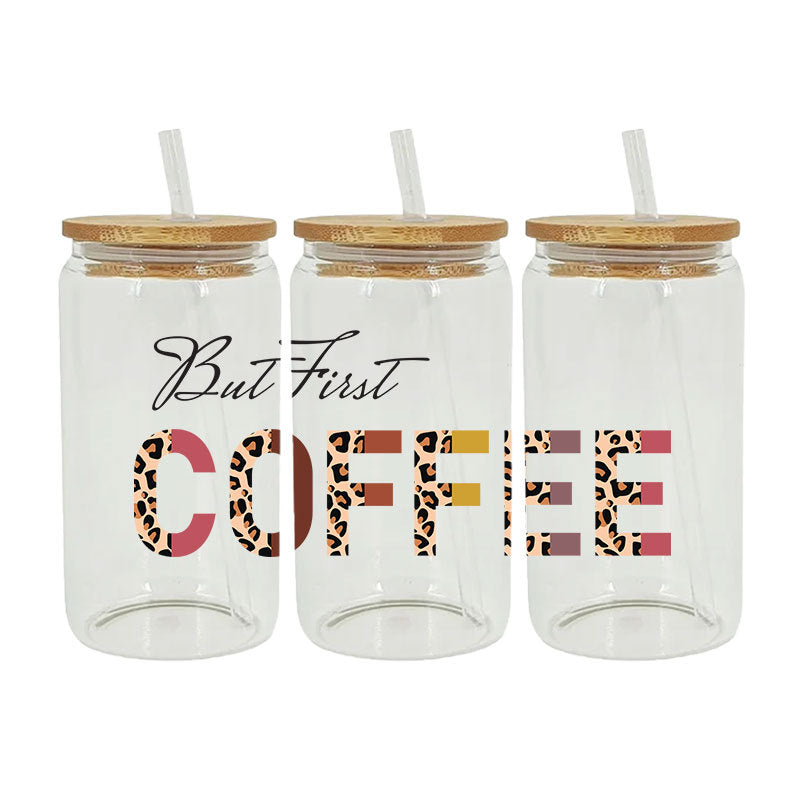 Coffee   16Oz   UV DTF Cup Wraps Transfer Stickers Tumblers