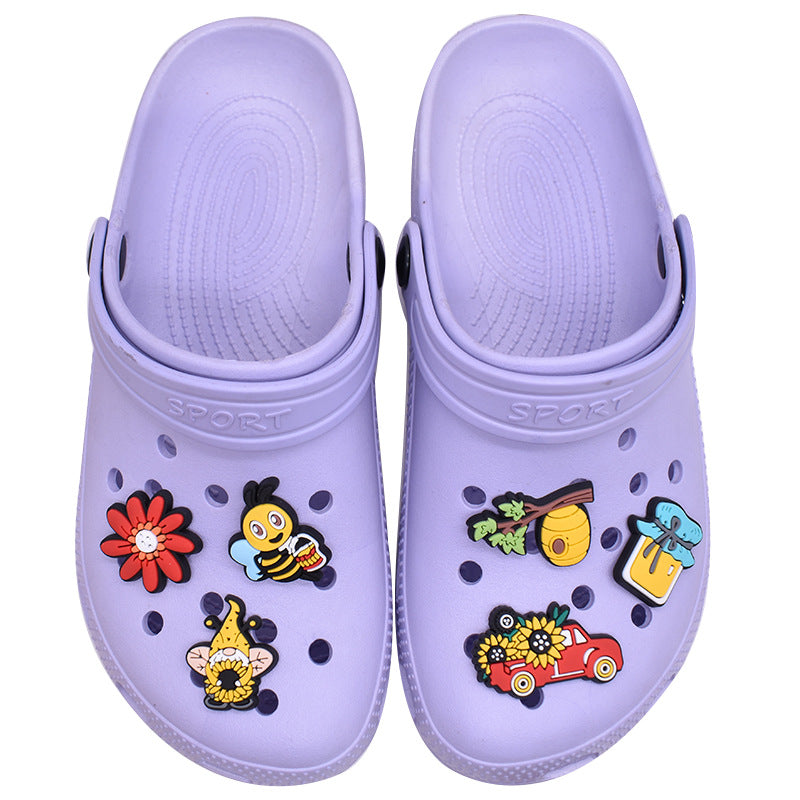 CF 108  Crocs Croc Charm Bee Flower Animal Decoration Silicon