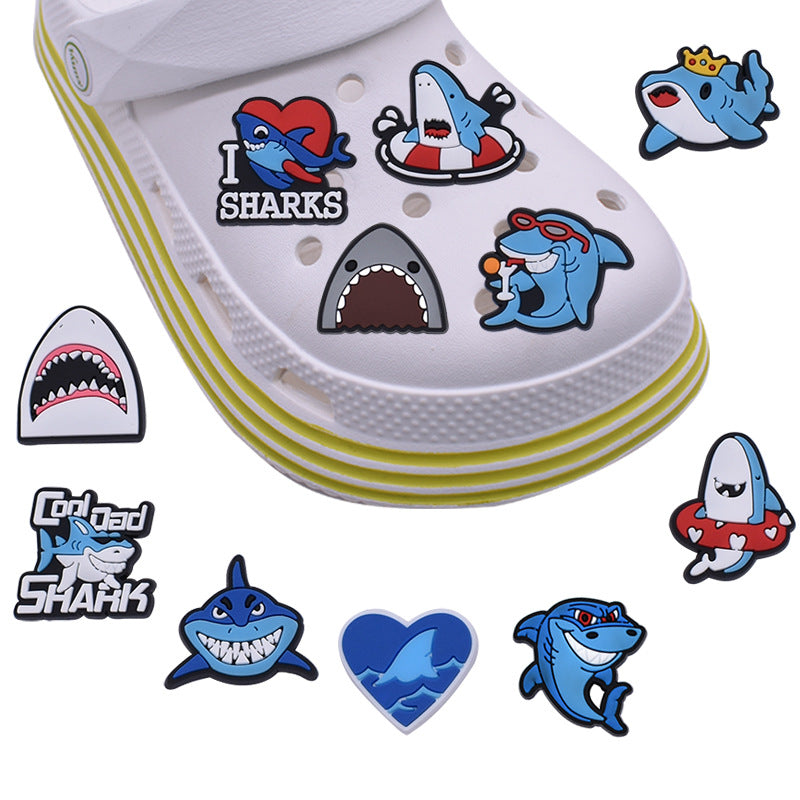 CF 89  Crocs Croc Charm  Shark  Decoration Silicon