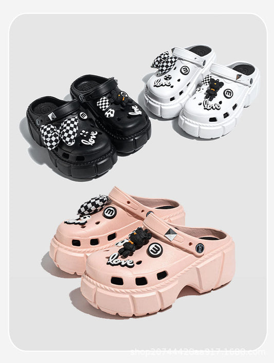 CCM  03  Crocs Croc Charms Bow And Bear Decoration