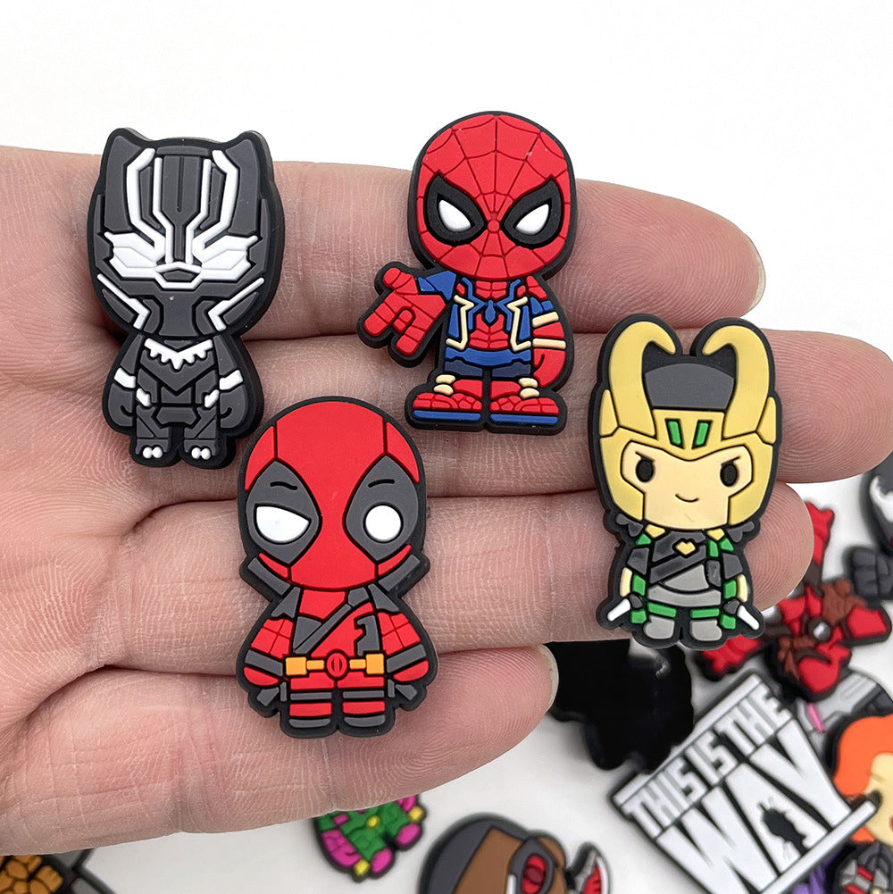 CF18  Crocs Croc Charms Marvel Series Snimation Hero Decoration Silicon