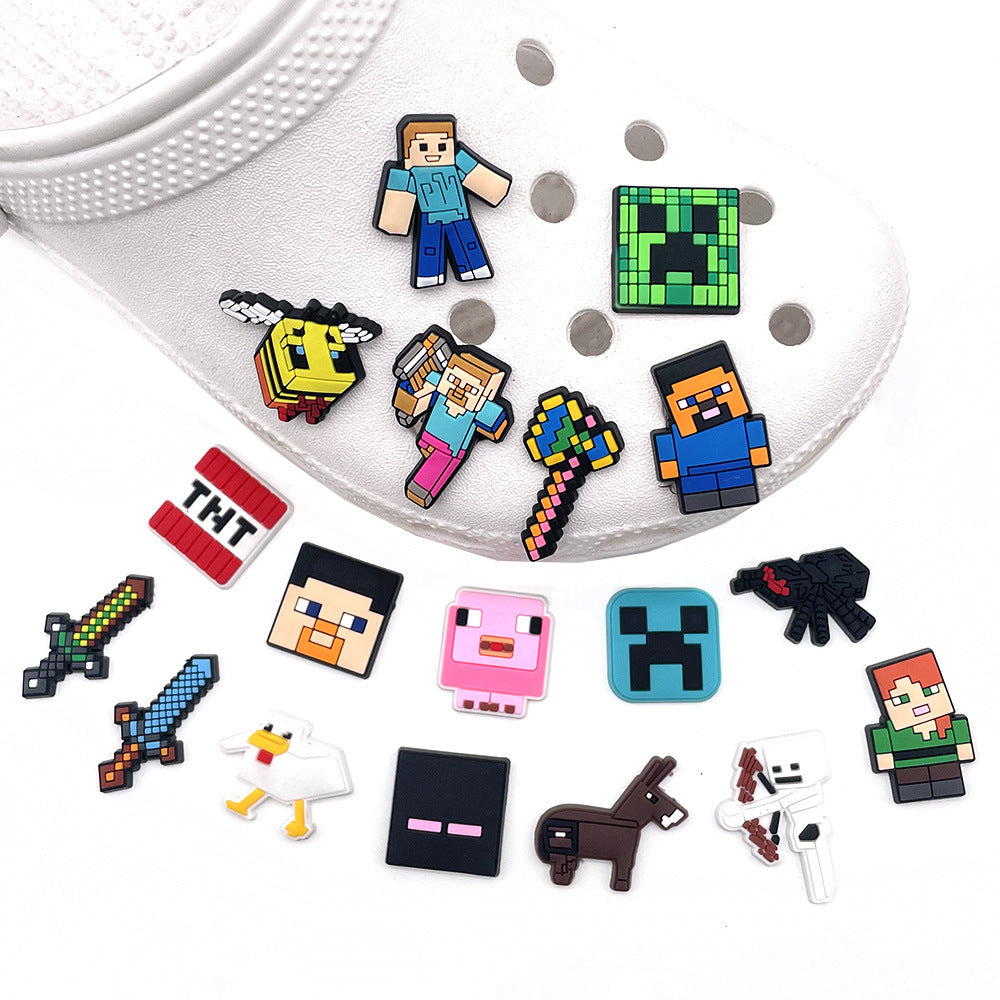 CF20  Crocs Croc Charms Minecraft  Decoration Silicon