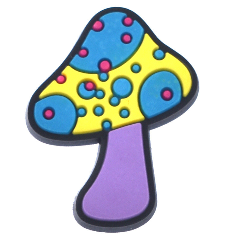 CF 37  Crocs Croc Charms Mushroom Party  Decoration Silicon