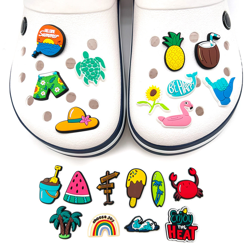 CF 117   Crocs Croc Summer  Holiday  Vacation Trip  Decoration Silicon