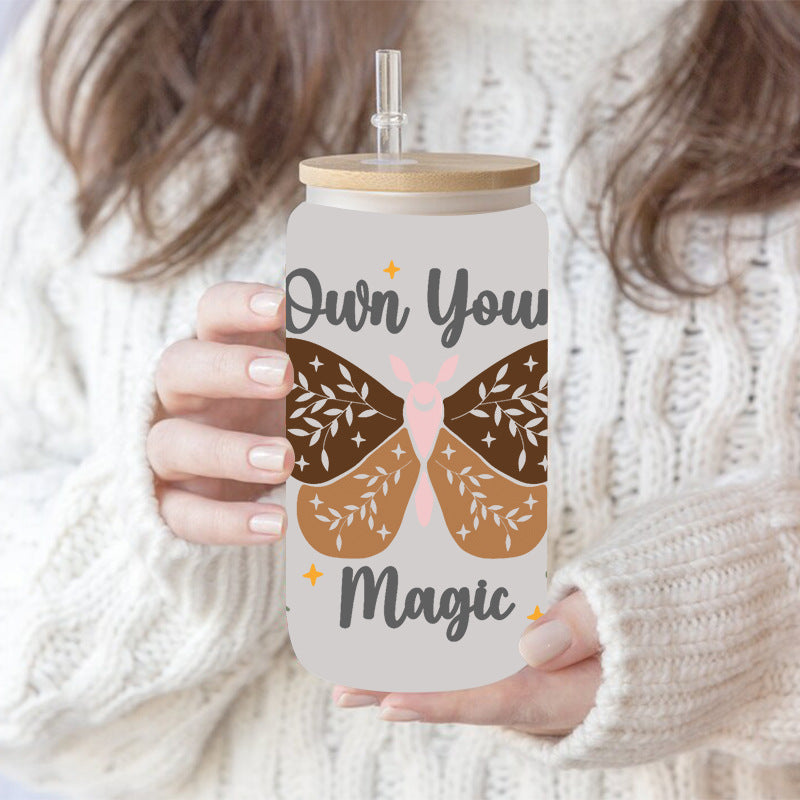 Butterfly  16Oz   UV DTF Cup Wraps Transfer Stickers Tumblers