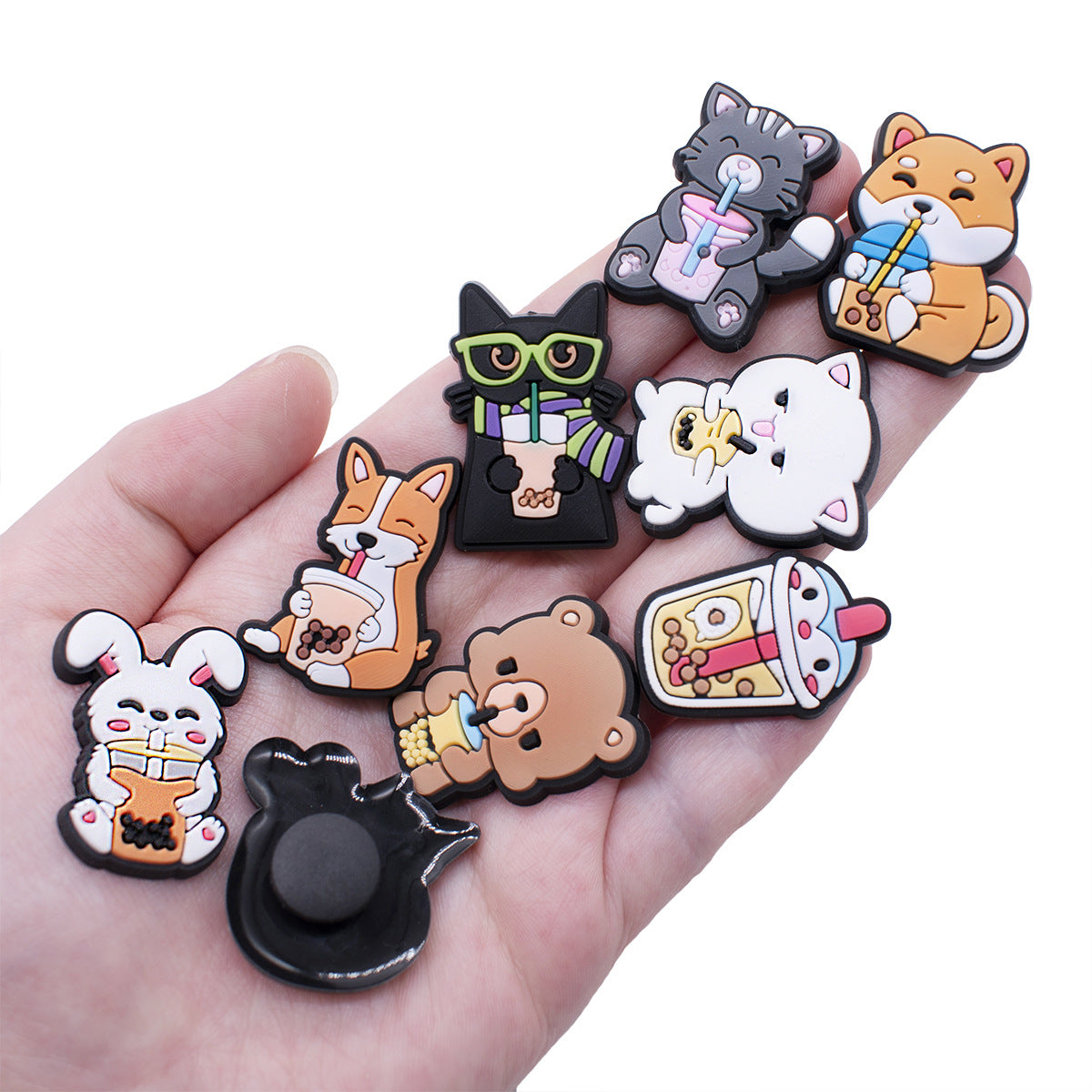 CF 125  Crocs Croc Cute Pets Animal Cat Dog Panda Fox  Friends  Decoration Silicon