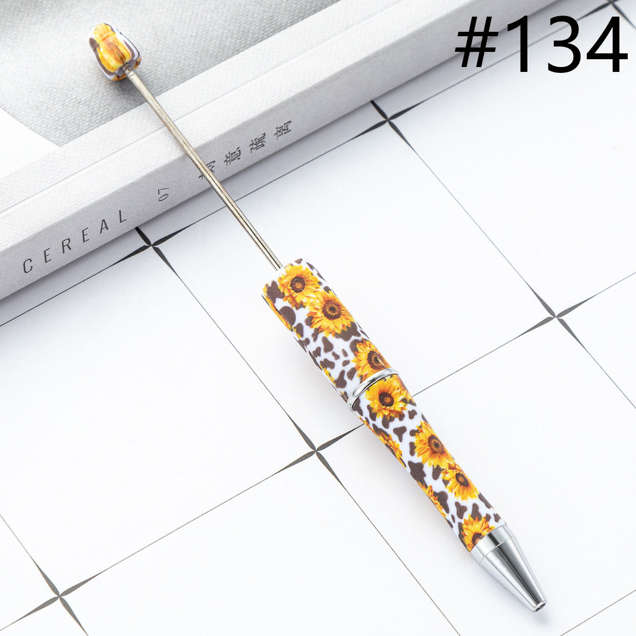 Beadable Pen  Beaded Pen DIY Sunflower