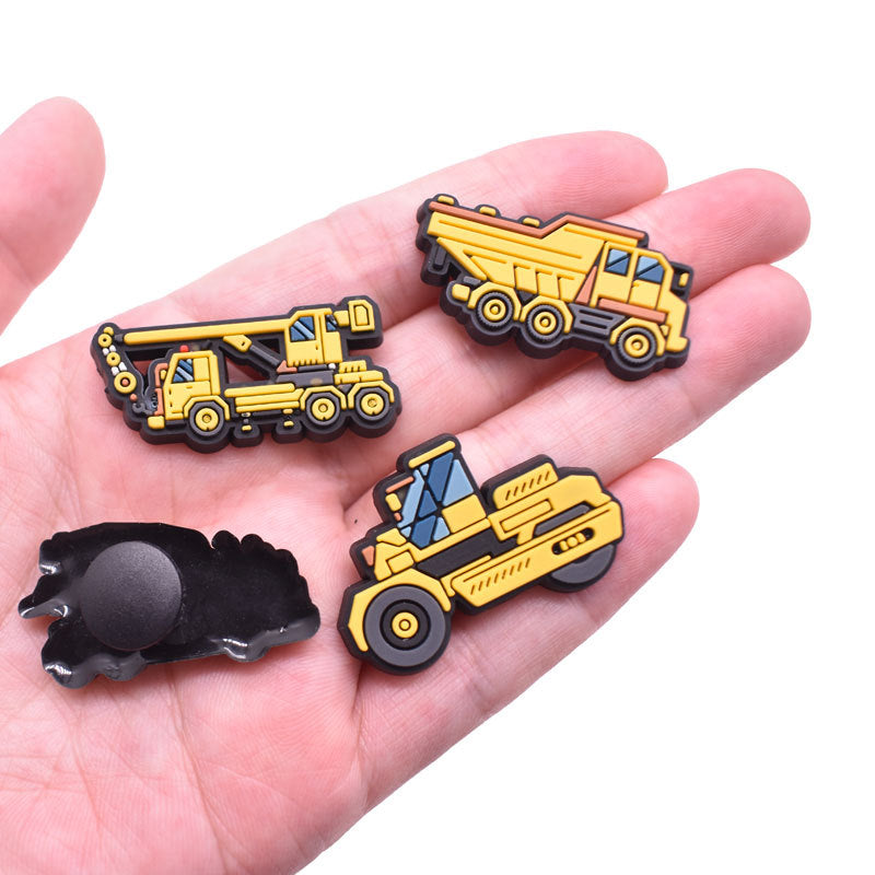 CF 72  Crocs Croc Charms Engineering Vehicle Bunch  Decoration Silicon