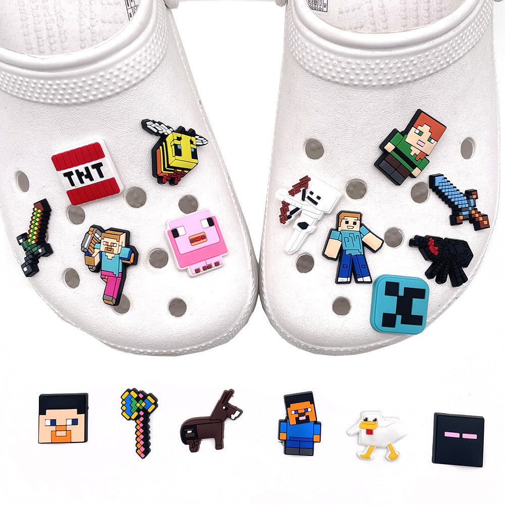 CF20  Crocs Croc Charms Minecraft  Decoration Silicon