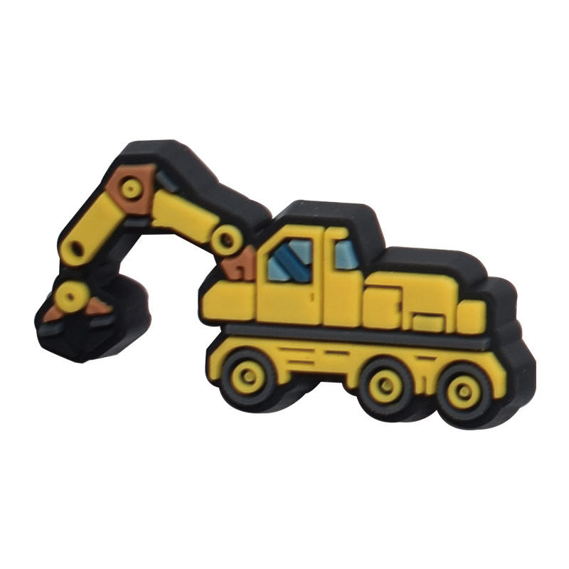 CF 72  Crocs Croc Charms Engineering Vehicle Bunch  Decoration Silicon