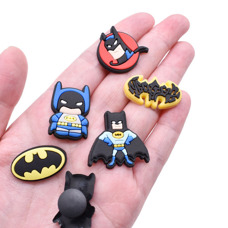 CF 137   Crocs Croc  Cartoon  Hero Spiderman   Batman  Decoration Silicon