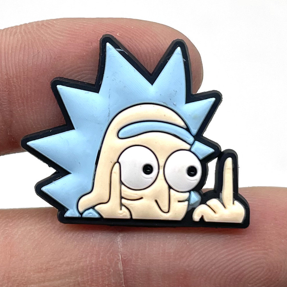 CF 15  Crocs Croc Charms Rick and Morty  Decoration Silicon