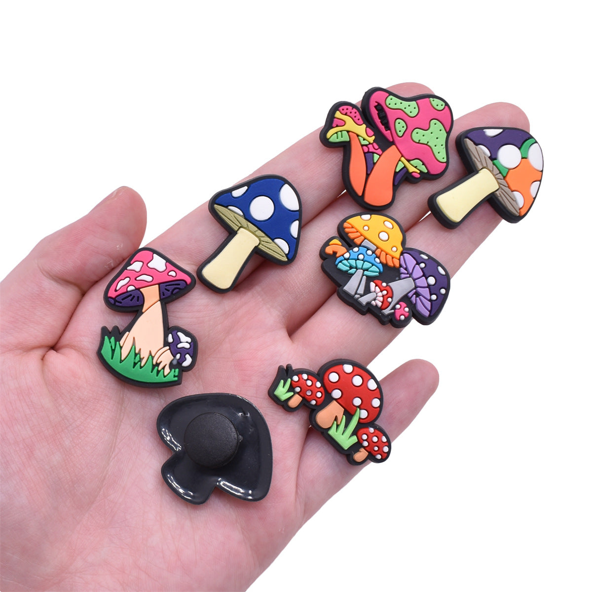 CF 37  Crocs Croc Charms Mushroom Party  Decoration Silicon