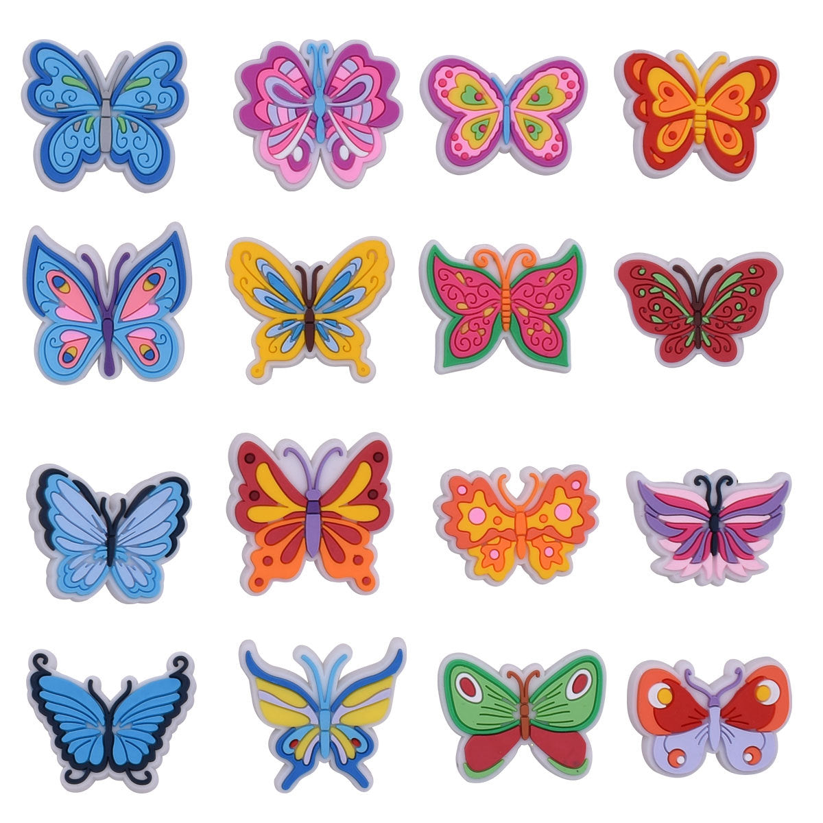 CF 69  Crocs Croc Butterfly Bunch  Decoration Silicon