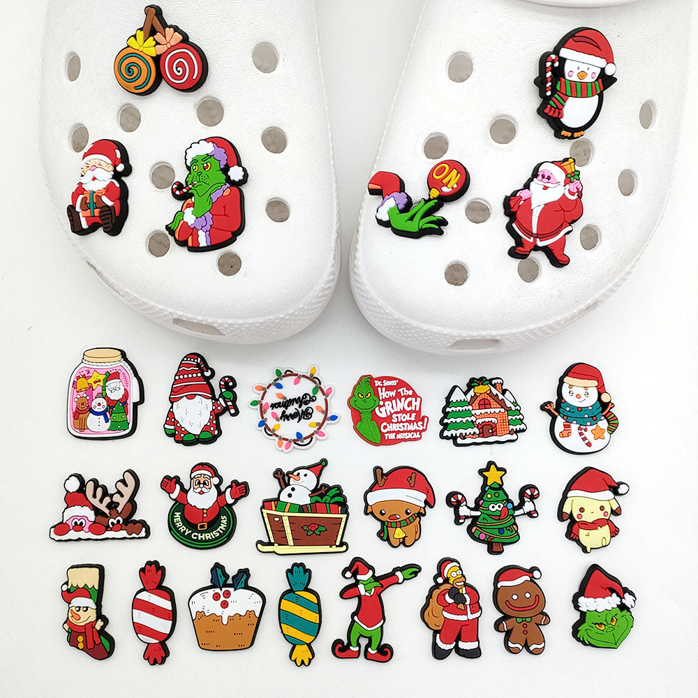 CF 09  Crocs Croc Charms Christmas Decoration Silicon Beads