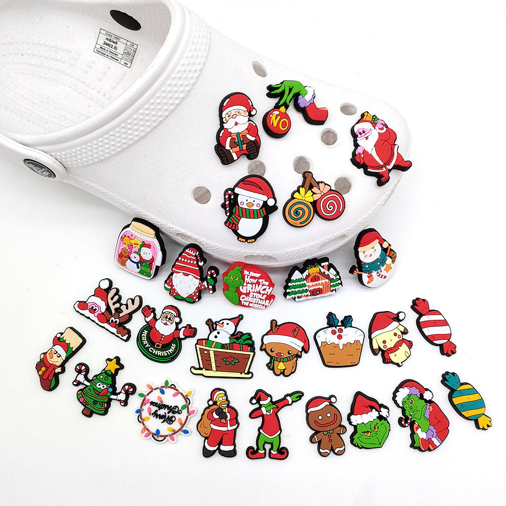 CF 09  Crocs Croc Charms Christmas Decoration Silicon Beads