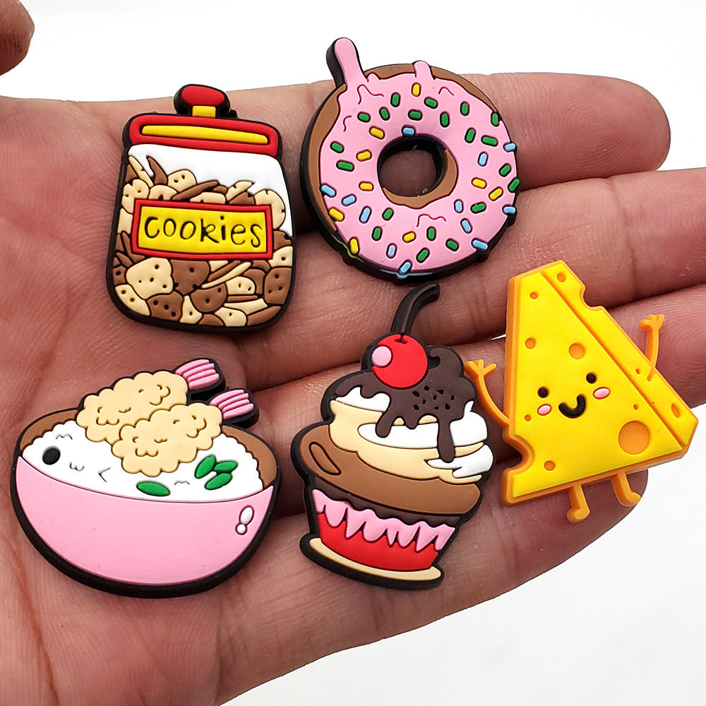 CF 10  Crocs Croc Charms Food Drinks  Decoration Silicon Beads