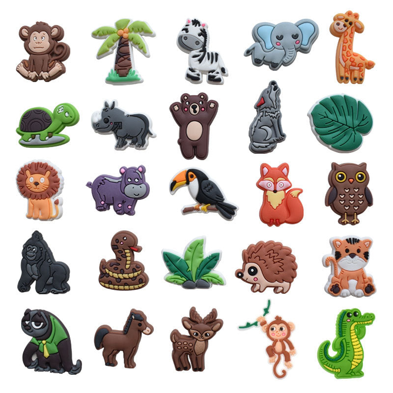 CF 63  Crocs Croc Charms Animal Cartoon Bunch  Decoration Silicon