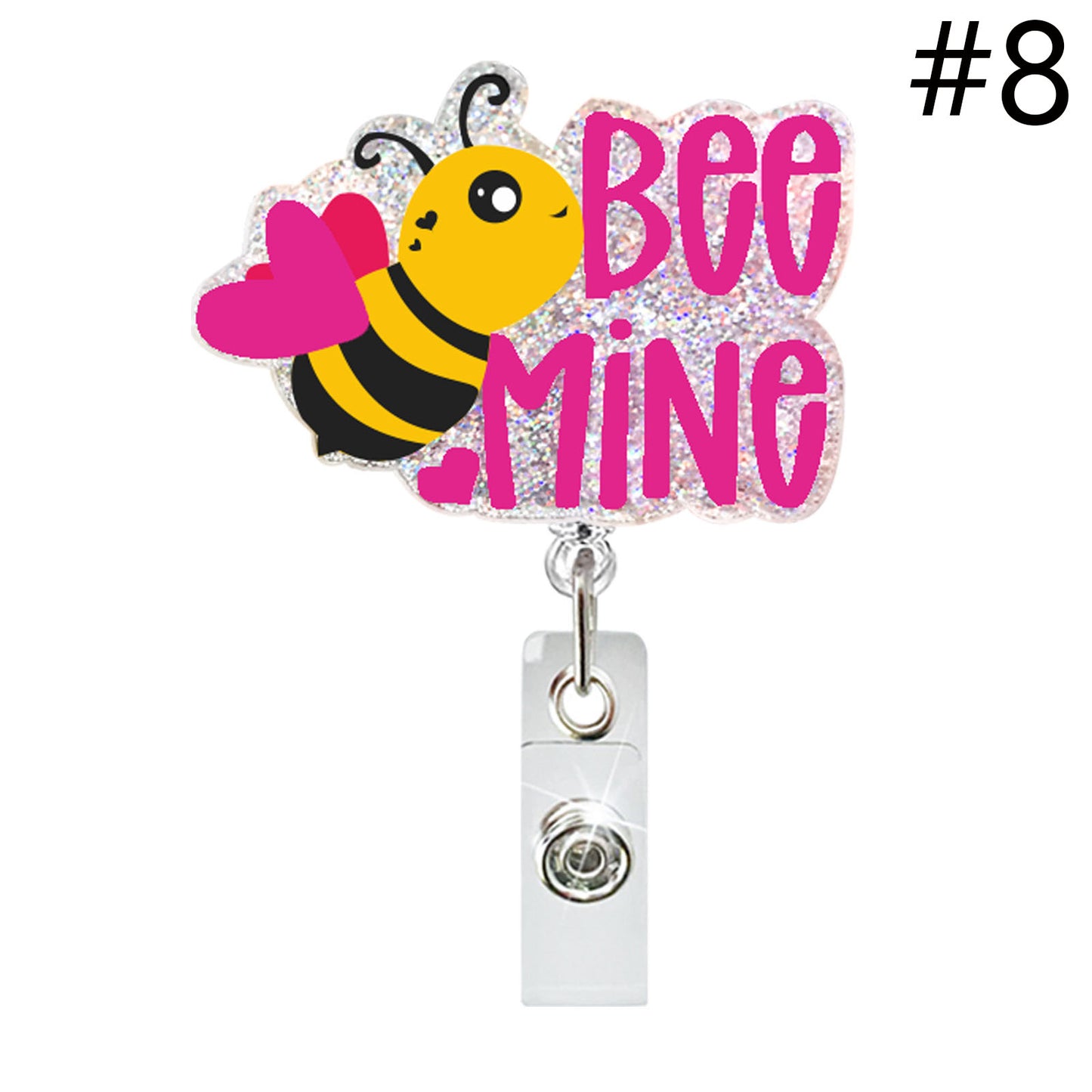 Badge Reel Badgereel Love Pink  B 08