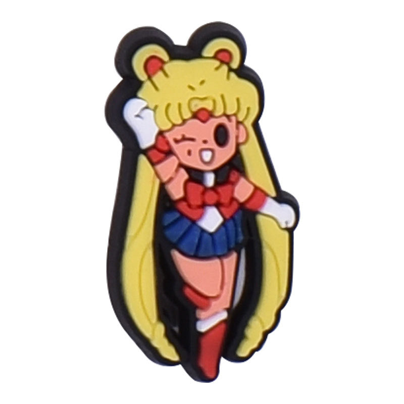 CF  142  Crocs Croc  Sailor Moon Cartoon  Decoration Silicon