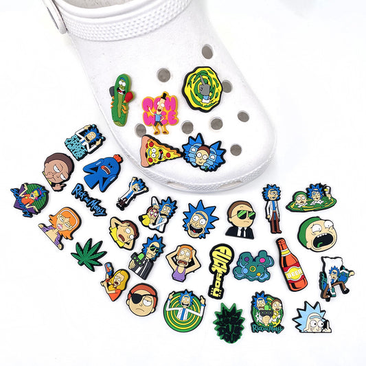 CF 15  Crocs Croc Charms Rick and Morty  Decoration Silicon