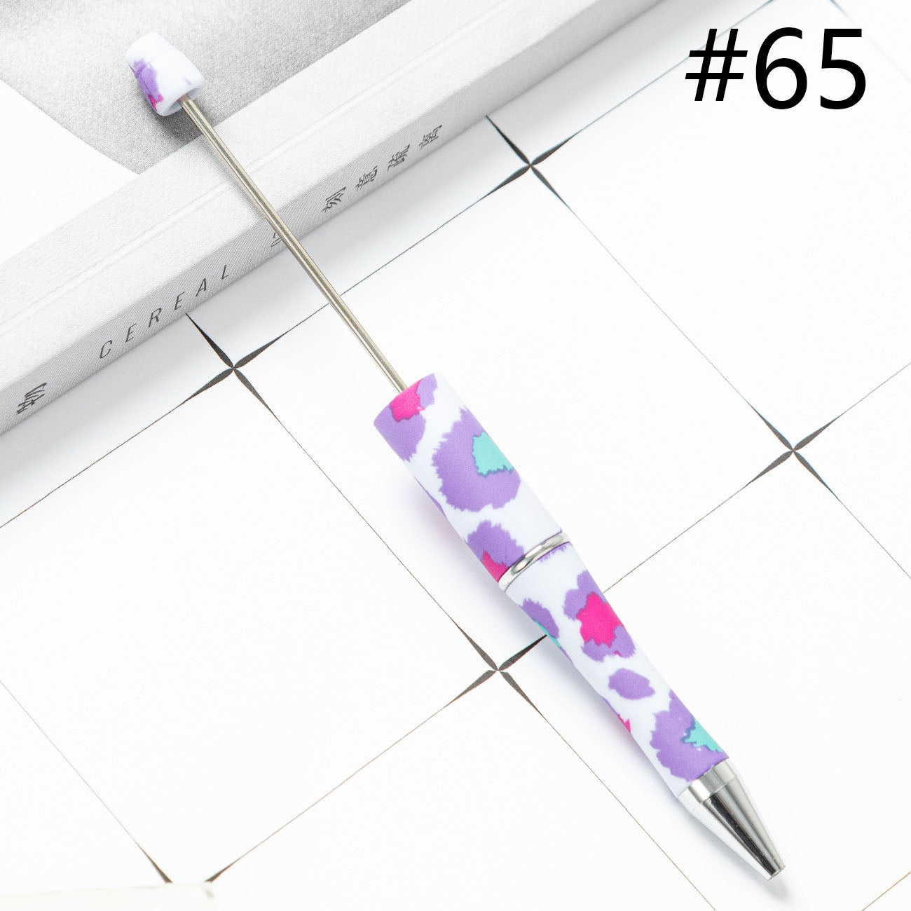 Beadable Pen  Beaded Pen DIY Paw Leopard Print Zebra Cow Sport Print