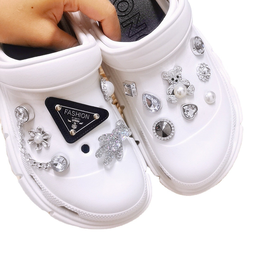 CCK 18  Crocs Croc Charms Fshion Bear  Decoration