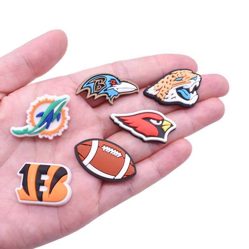 CF 66  Crocs Croc Charms Sport Football NFL Basketball  Bunch  Decoration Silicon