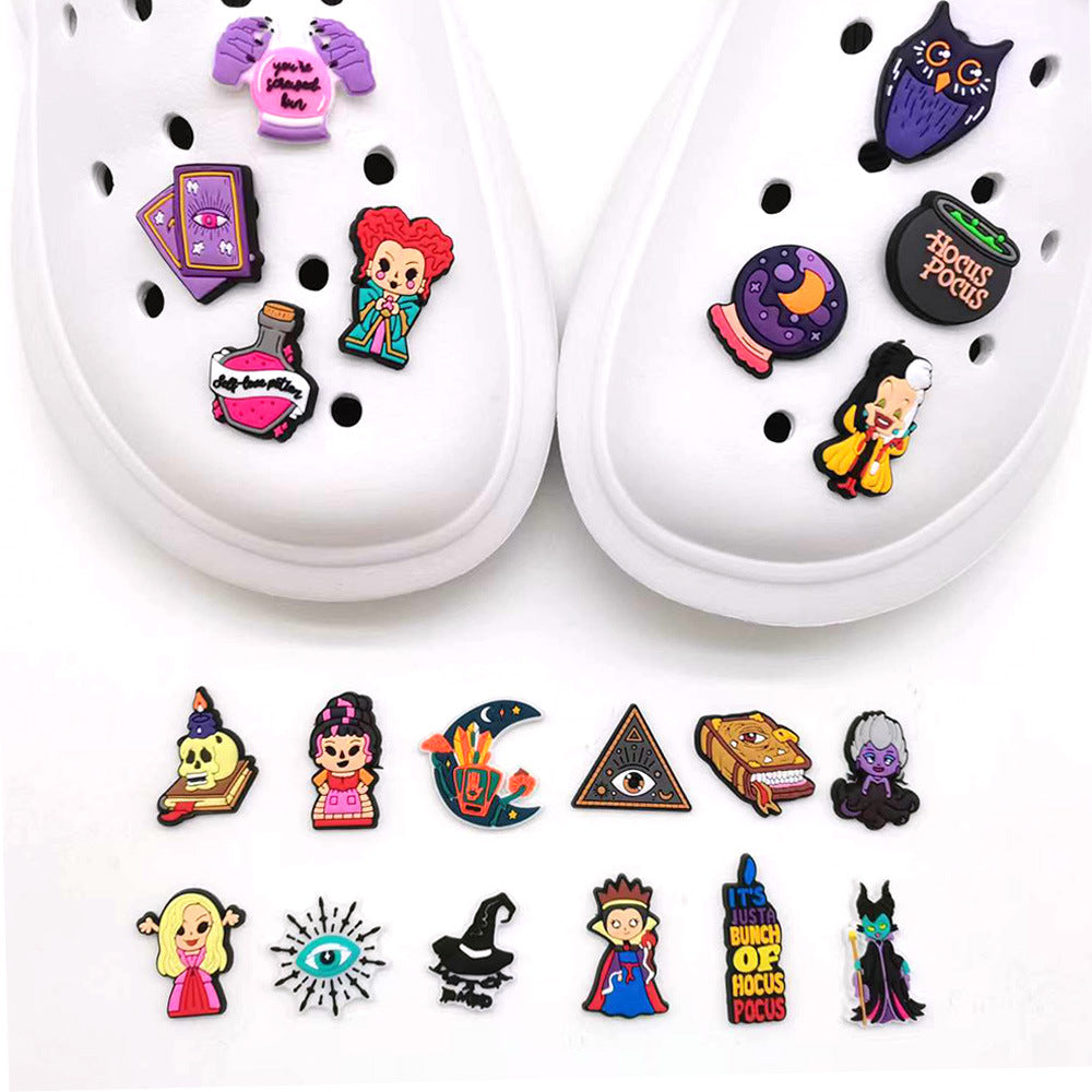 CF23  Crocs Croc Charms Witch Series Decoration Silicon