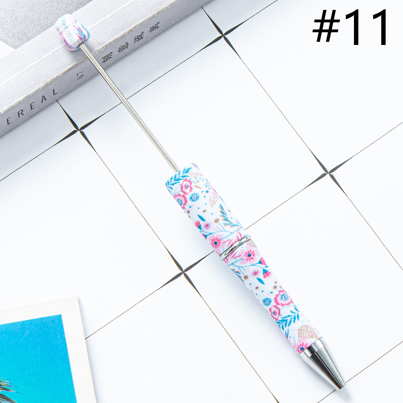 Beadable Pen  Beaded Pen DIY Flower Butterfly Animal Print