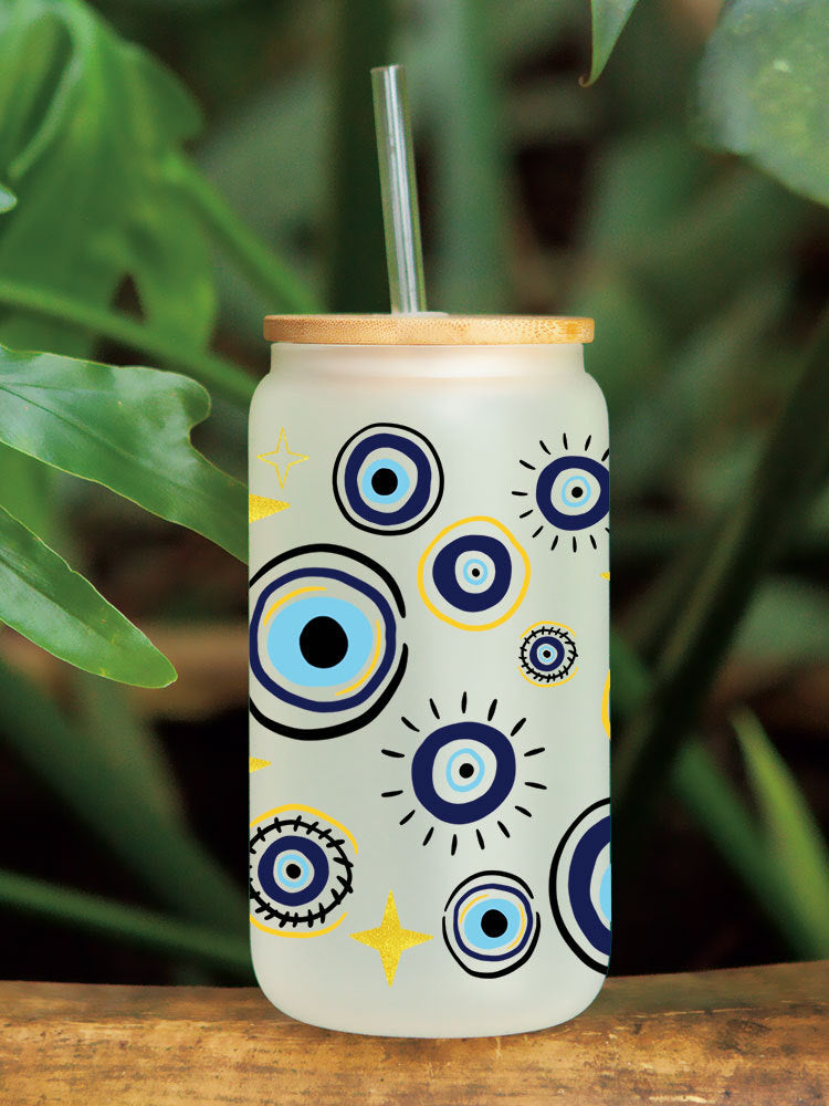 Evil Eye The Eye Of The Demon  16Oz   UV DTF Cup Wraps Transfer Stickers Tumblers