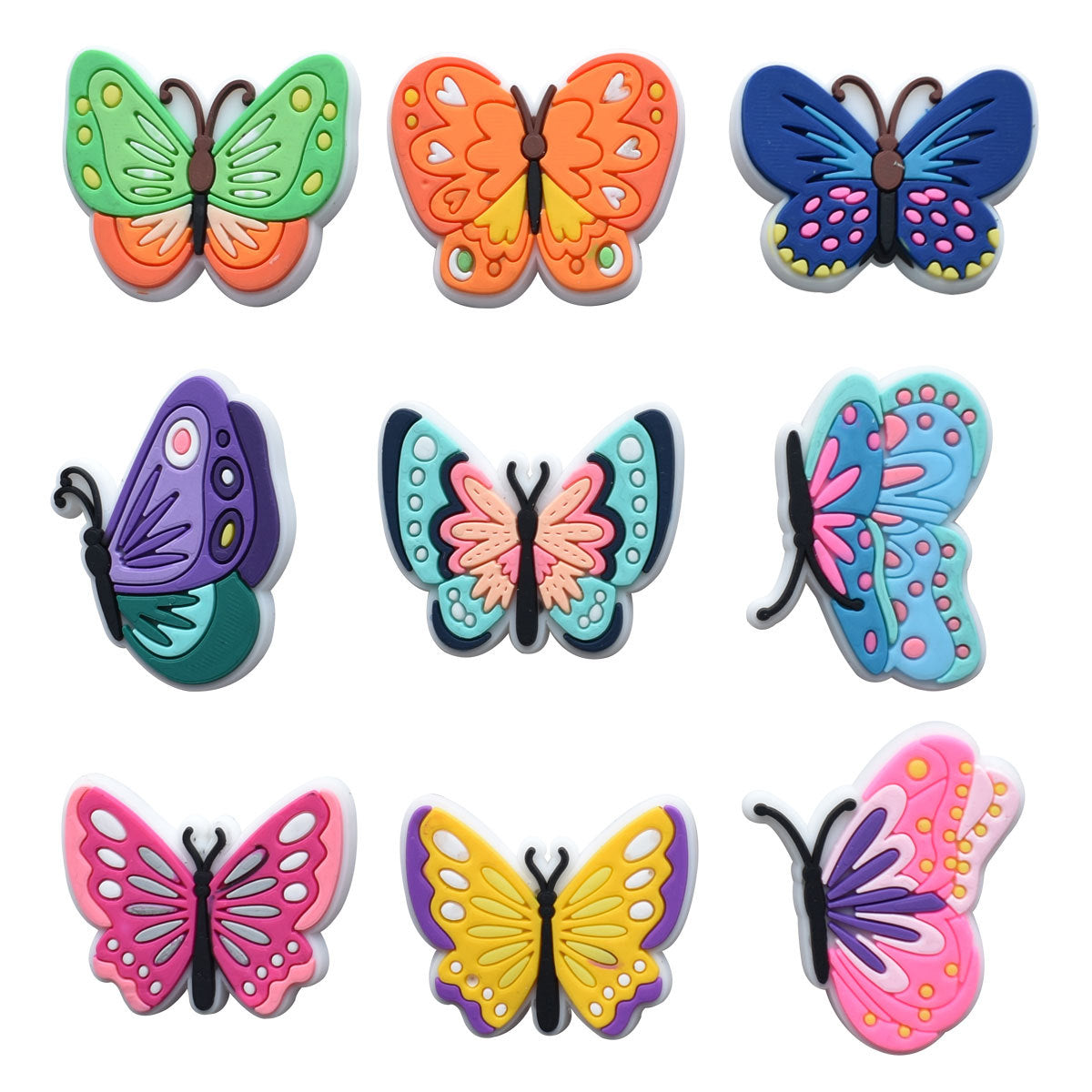 CF 69  Crocs Croc Butterfly Bunch  Decoration Silicon