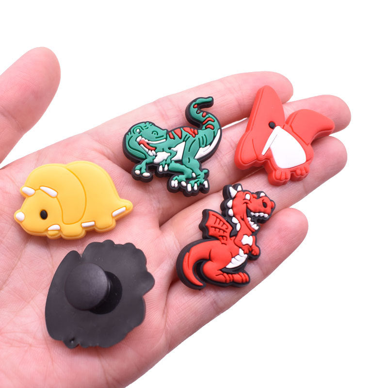 CF33  Crocs Croc Charms Dinosaur Bunch Decoration Silicon