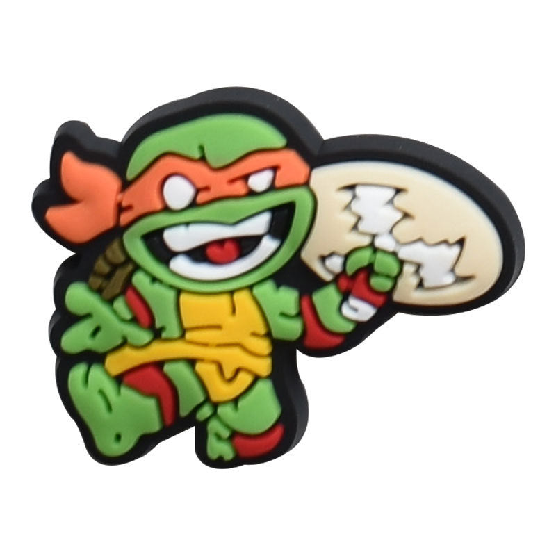 CF  143  Crocs Croc Ninja Turtle  Cartoon Decoration Silicon