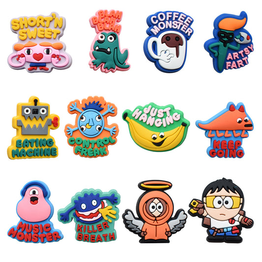 CF 53  Crocs Croc Charms Monsters Letters Bunch  Decoration Silicon