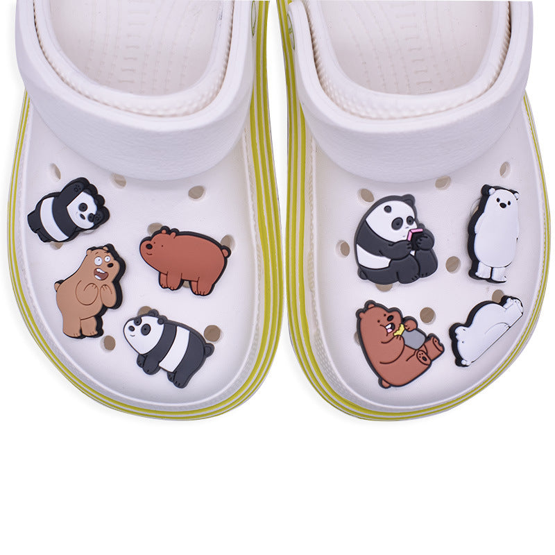 CF 109   Crocs Croc Charm Panda Animal Decoration Silicon