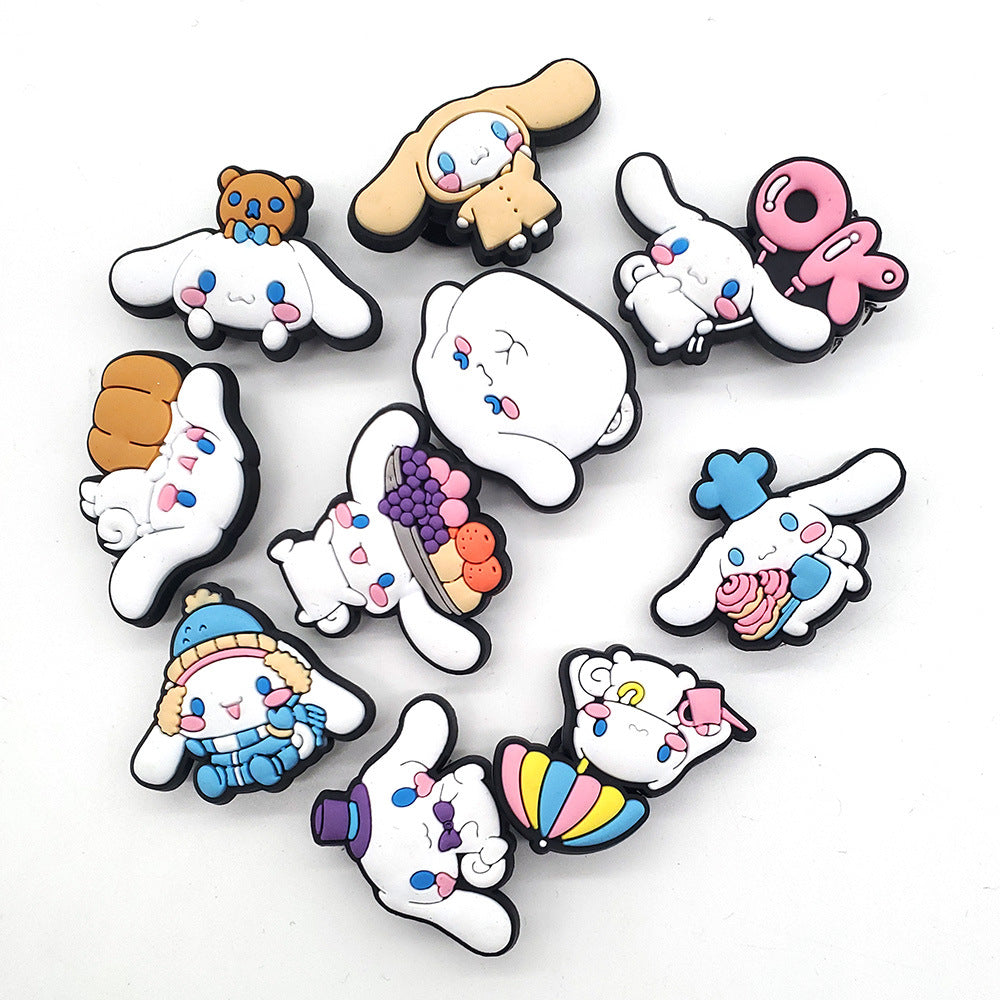 CF 11  Crocs Croc Charms Dog Cinnamoroll  Decoration Silicon Beads