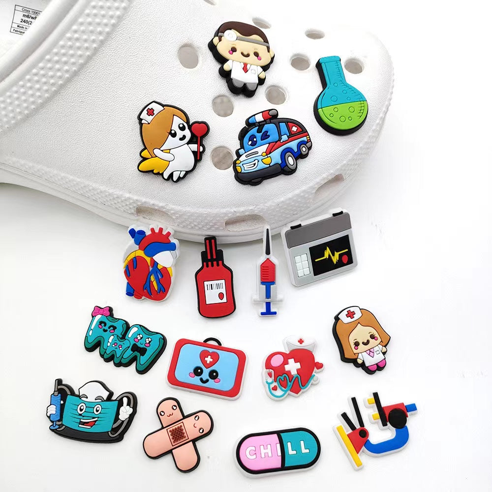 CF01 Crocs Croc Charms Nurse And Doctor Hospital  Random Mix