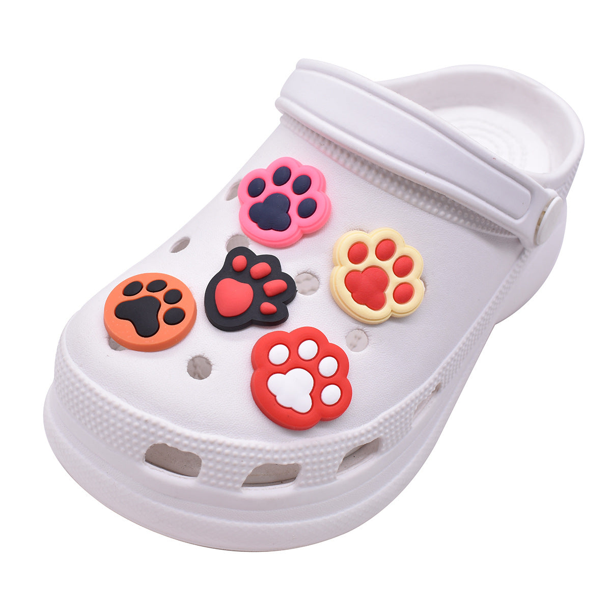 CF  149  Crocs Croc Paw  Cat Dog Animal Pets Paws  Cartoon  Decoration Silicon