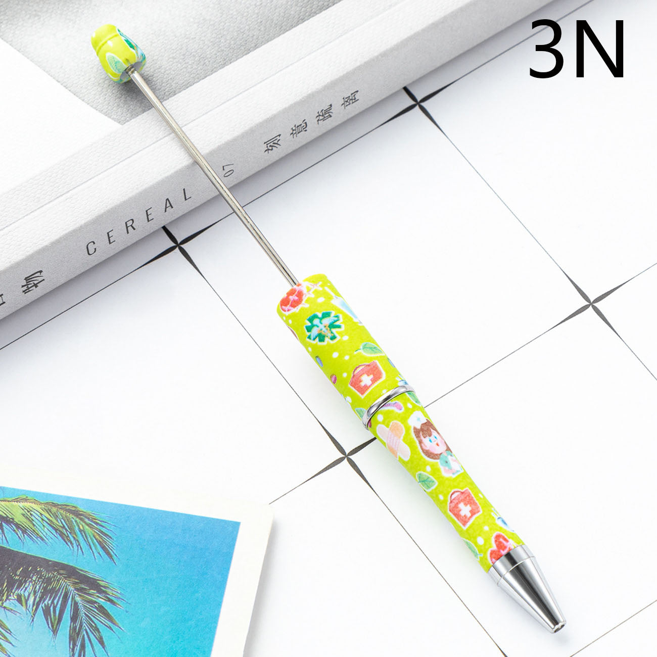 Printed Beadable Pens Nurse And Doctor Medical Beaded Pens For DIY