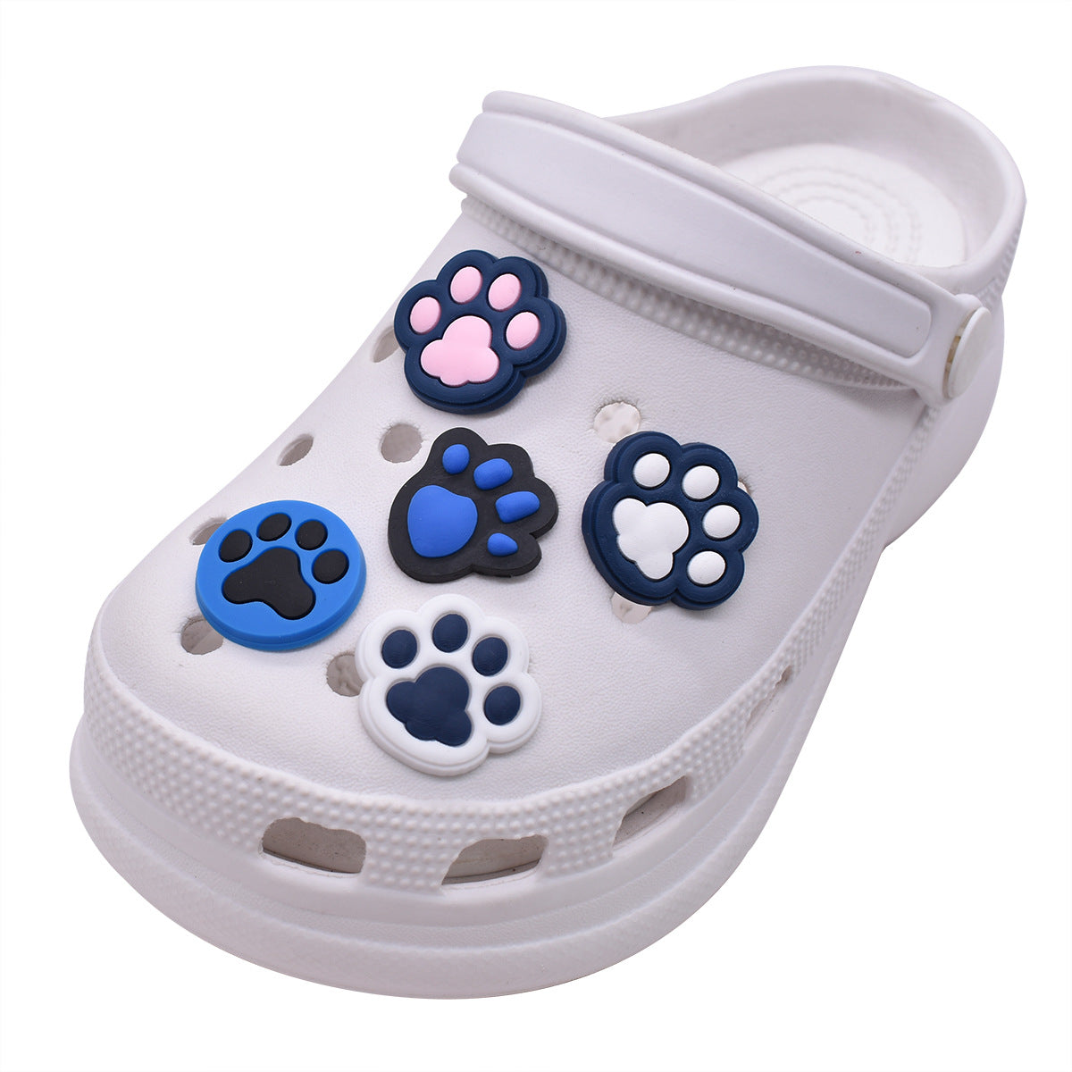 CF  149  Crocs Croc Paw  Cat Dog Animal Pets Paws  Cartoon  Decoration Silicon